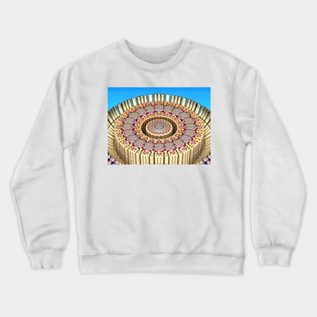 Solar Cell Sunflower Crewneck Sweatshirt by barrowda